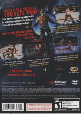 TNA Impact! Total Nonstop Action Wrestling box cover back